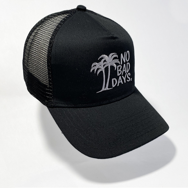 No Bad Days Black Trucker Mesh